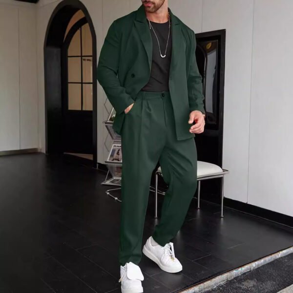 Spring And Autumn Personality Trend Loose Men's Suit - Image 7