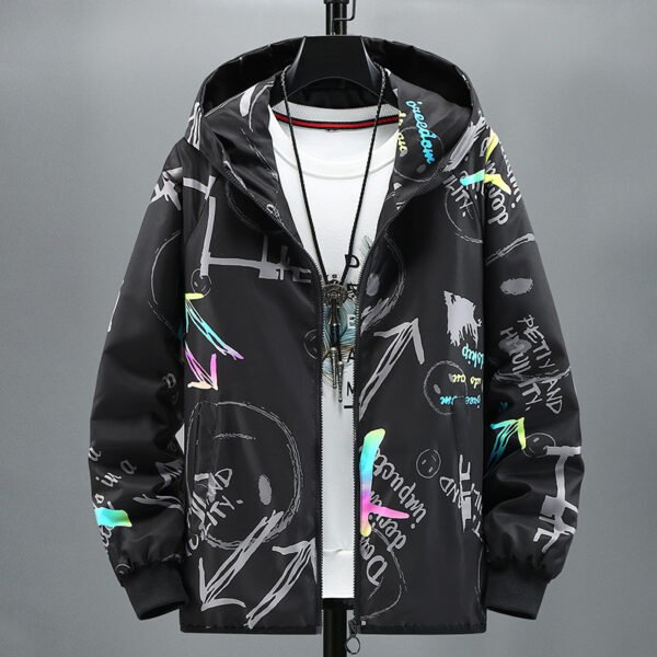 Trendy Colorful Handsome Student Fashion Brand Jacket - Image 3