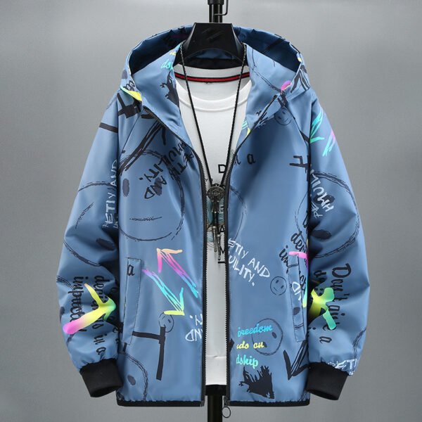 Trendy Colorful Handsome Student Fashion Brand Jacket - Image 7