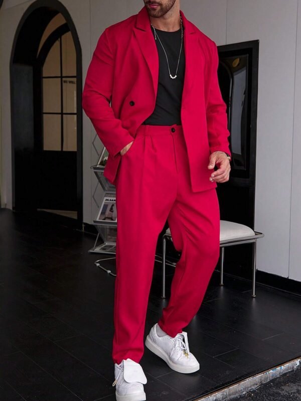 Spring And Autumn Personality Trend Loose Men's Suit - Image 9