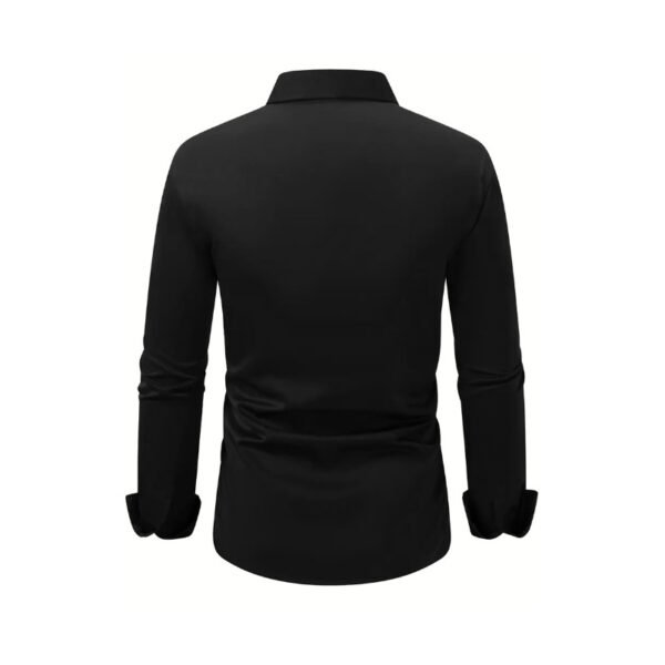 Men's Long Sleeve Business Formal Wear Slim Fit Shirt - Image 6