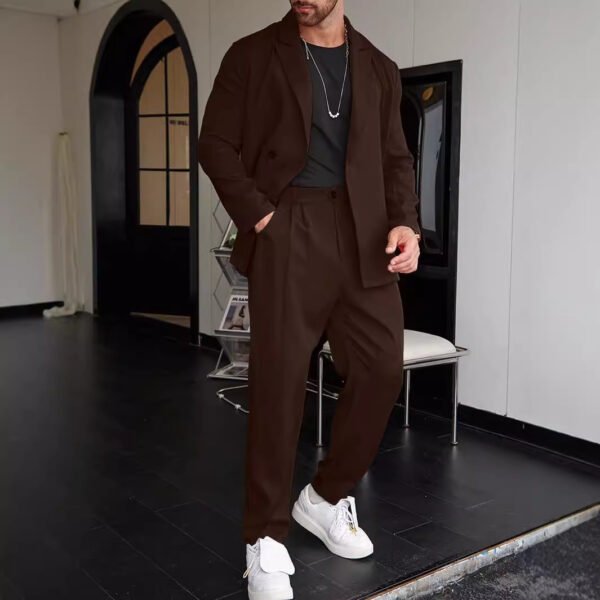 Spring And Autumn Personality Trend Loose Men's Suit - Image 6
