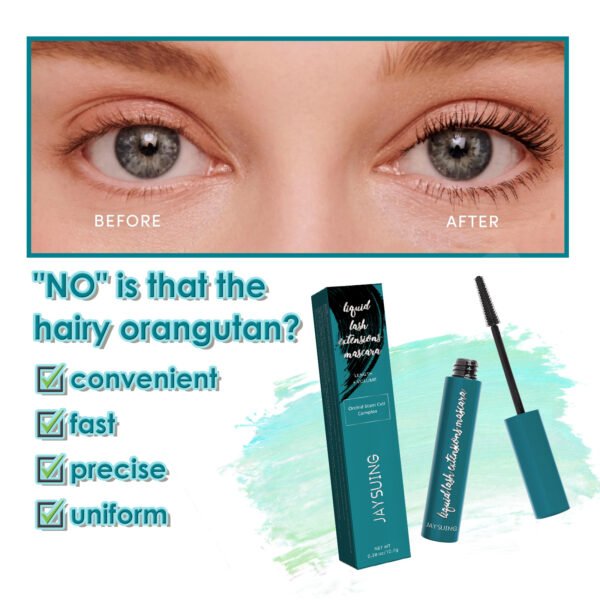 Mascara Liquid Lash Extensions, Liquid Lash Extensions Mascara,Premium Waterproof Smudge-proof Natural No Clumping Smudging Lasting All Day - Image 6