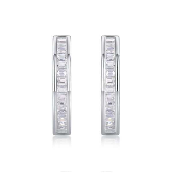 The Dawn Of Luxury Fashion Diamond Earrings Earrings Studded With Mosan Diamond Silver Jewelry