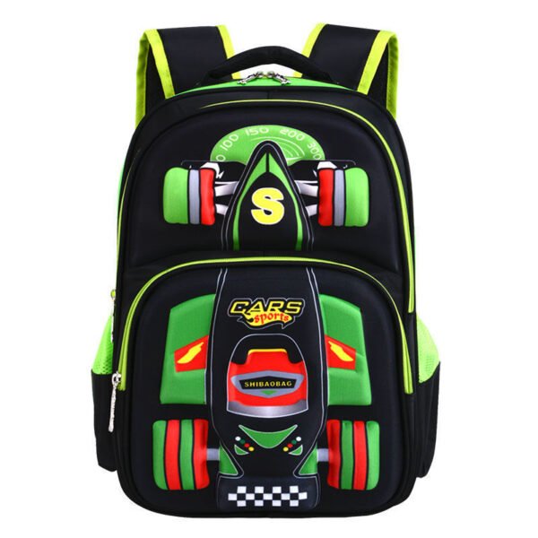 Three Dimensional Car Boys Primary School Trolley School Bag - Image 2