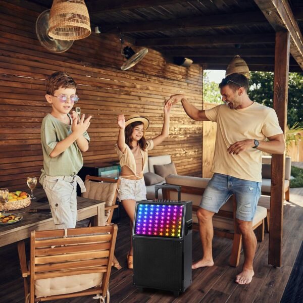 12in 60W LED Spectrum Light Bluetooth Remote Control Rod Speaker - Image 9