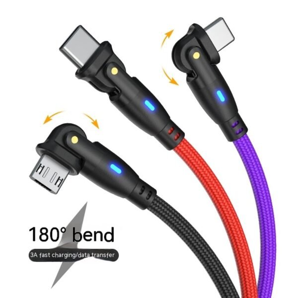 New Product Bending 180 Degrees Data Cable Android TYPEC3A Fast Charge Data Cable - Image 9