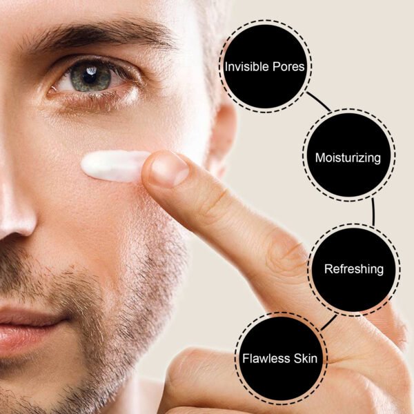 EELHOE Men's Vegetarian Cream Non-greasy Concealer To Cover Acne Marks To Brighten The Complexion Of The Invisible Pores Of The Lazy Cream - Image 3