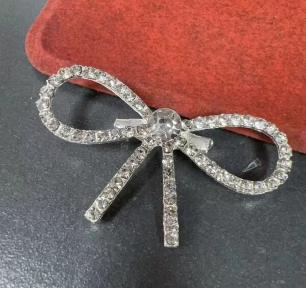 New Versatile Rhinestone Bow Brooch - Image 5