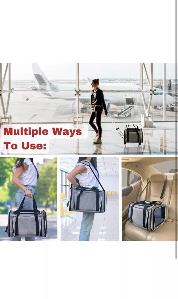Pet Cart, Airline Approved Cat And Dog Carrier On Wheels, Expandable Rolling Pet Carrier, Dog And Cat Travel Camping - Image 3