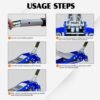3T Aluminum Iron Horizontal Jack - Image 4