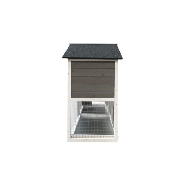 Detachable Pallet Ramp Wooden Outdoor Rabbit Hutch With Walking Cage - Image 7