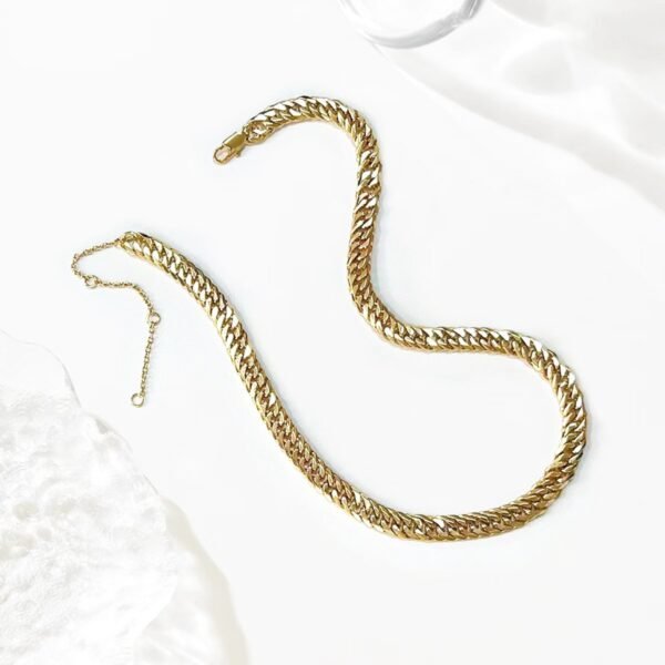 5mm Cuban Chain Men's Necklace Shiny 18 Inch - Image 3