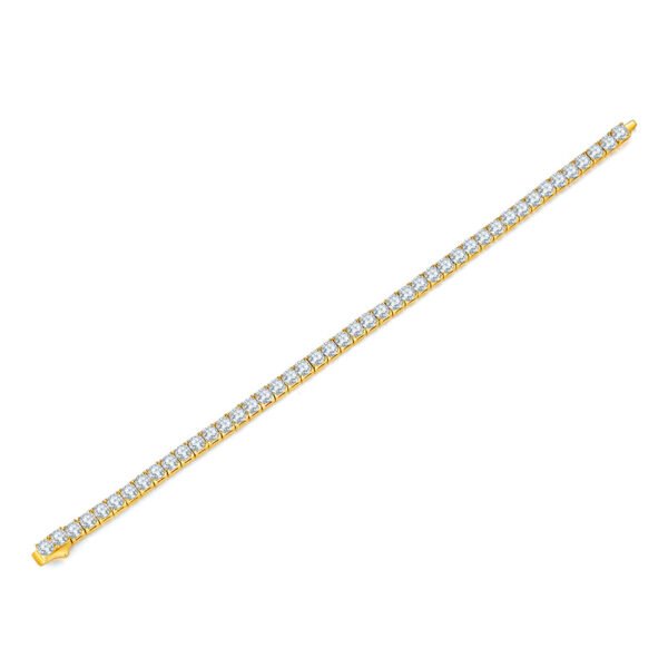 Unique Luxury Fashion Mosan Diamond S925 Silver Bracelet - Image 7