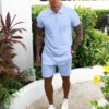Men's Short-sleeved Shorts Casual Suit Two-piece Suit - Image 5