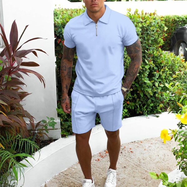 Men's Short-sleeved Shorts Casual Suit Two-piece Suit - Image 5