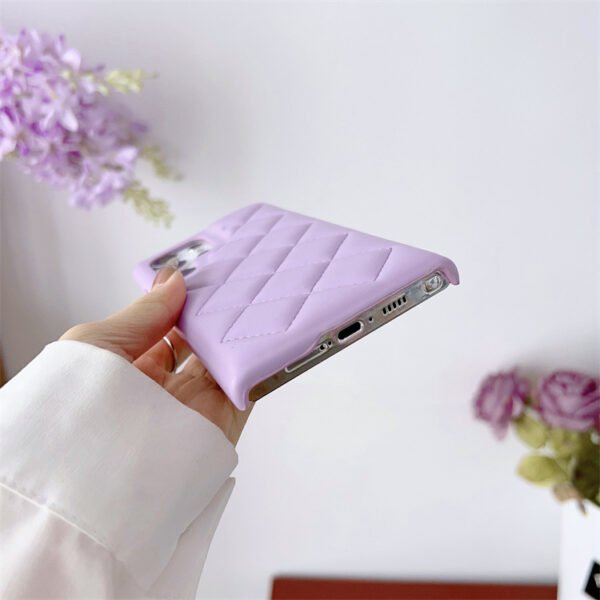 Diamond Plaid Phone Case Leather Phone Protective Case - Image 7