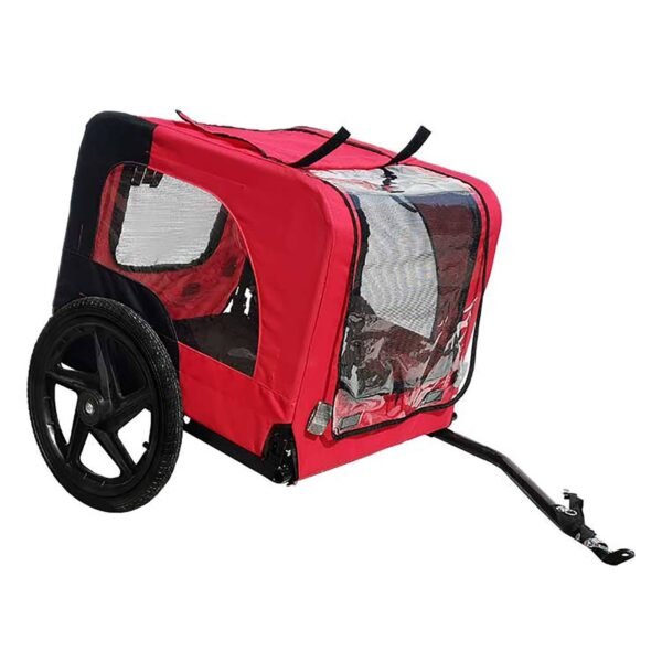 Bicycle Trailer For Pets Outdoor Foldable Dog Trailer With Reflectors - Image 8