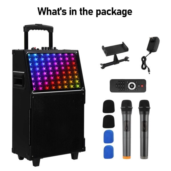 12in 60W LED Spectrum Light Bluetooth Remote Control Rod Speaker - Image 5
