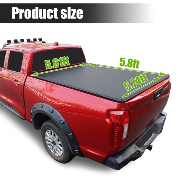 5.8FT Roll-Up Truck Bed Tonneau Cover For 2007-2013 Chevy Silverado GMC Sierra - Image 7