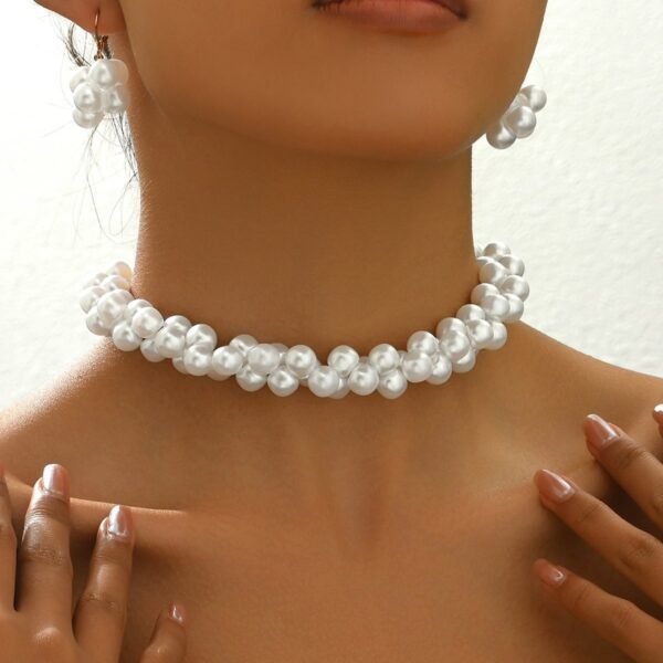 Elegant 14K Gold Pearl Jewelry Set -  Timeless Elegance For Any Occasion - Image 5