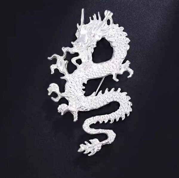 Chinese Style Dragon Totem Brooch - Image 10