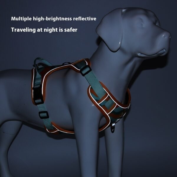 Dog Chest And Back Reflective Commuter Hand Holding Rope - Image 7