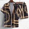 Gold Luxury Chain 3D Digital Printing Shirt Shorts Suit - Image 7