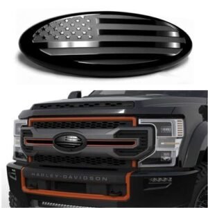 7 Inch US Flag Oval Front Rear Tailgate Trunk Emblem Sticke For Ford F150 250
