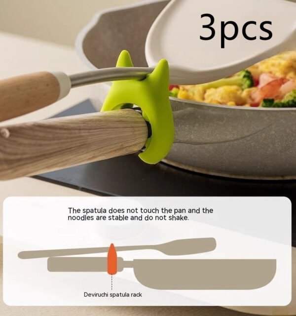 Multifunctional Spatula Holder Silicone Anti-overflow Spoon Holder Cooking Pot Anti-scalding Clip Kitchen Gadgets - Image 6