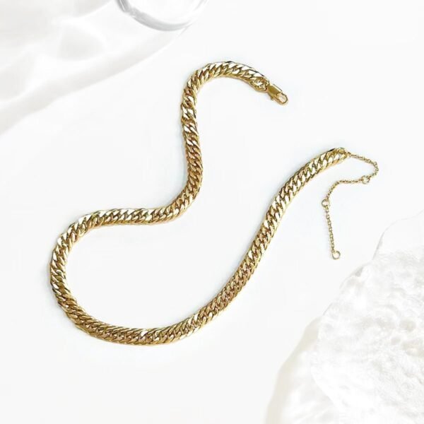 5mm Cuban Chain Men's Necklace Shiny 18 Inch - Image 2