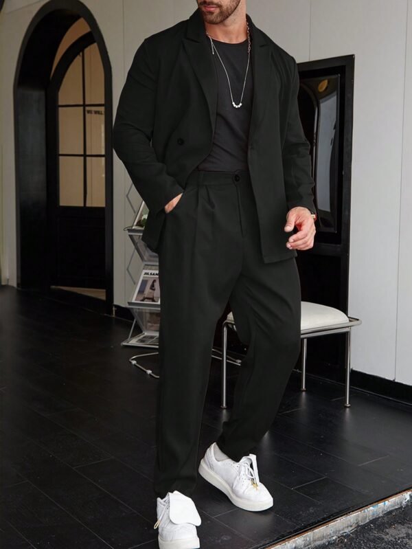 Spring And Autumn Personality Trend Loose Men's Suit - Image 4