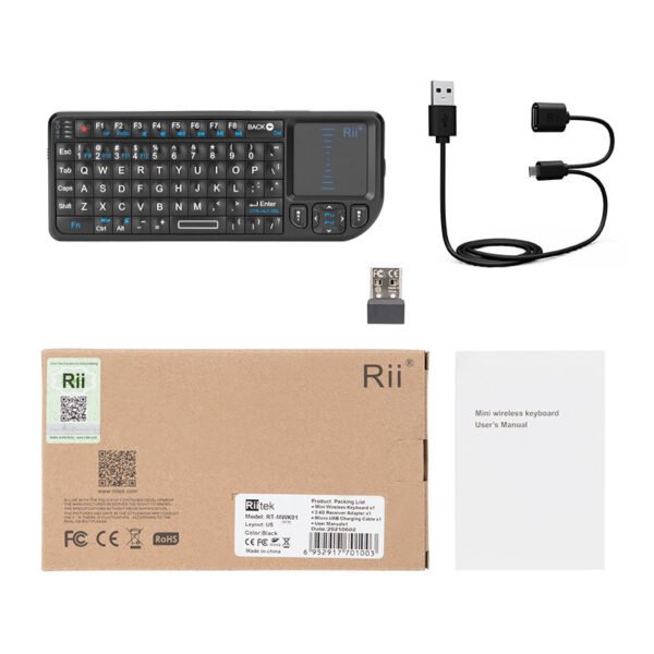 Mini Wireless Keyboard with Backlight Laser Pointer Multimedia for TV Computer - Image 6