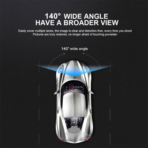 Dash Cam Car HD 1080P Front-Rear-Inside Dual Lens Video Recorder Camera G-Sensor - Image 5
