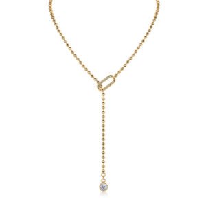 Gem Tassels Luxury Fashion Diamond Pendant Necklace Set With Mosan Diamond Silver Ornaments