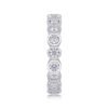 Diamond Ring Luxury Fashion Set Moissanite Silver Ring - Image 2