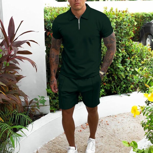 Men's Short-sleeved Shorts Casual Suit Two-piece Suit - Image 8