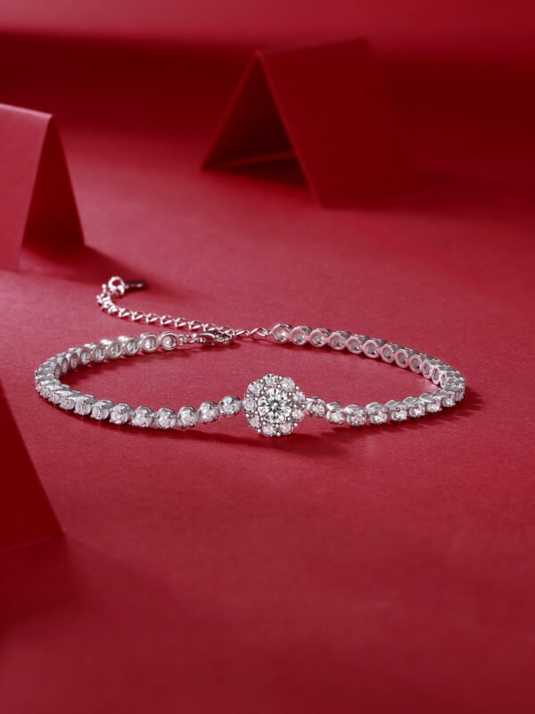 The Bridge Of Magpies Luxury Fashion Mosan Diamond Silver Jewelry Comparable To Natural Diamond Bracelet - Image 4