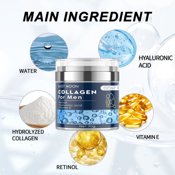 East Moon Collagen Cream, Fade Fine Lines Wrinkle Tight Facial Skin Moisturizing Anti-Aging Cream - Image 2