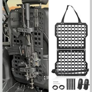 Universal Seat Back Molle Panel Organizer With Gun Holder