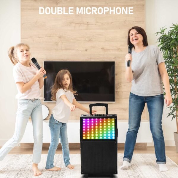 12in 60W LED Spectrum Light Bluetooth Remote Control Rod Speaker - Image 4