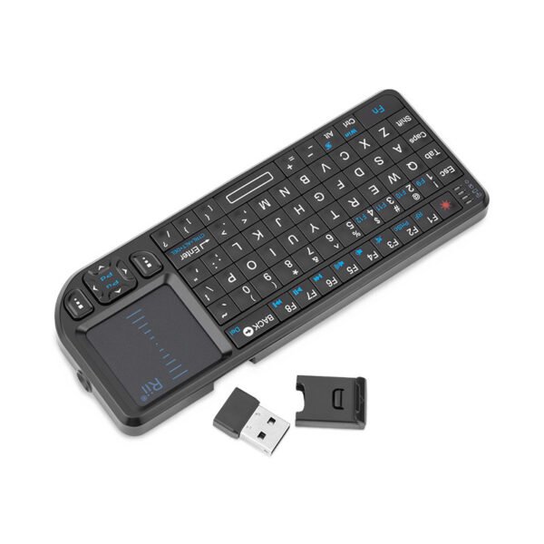 Mini Wireless Keyboard with Backlight Laser Pointer Multimedia for TV Computer - Image 2
