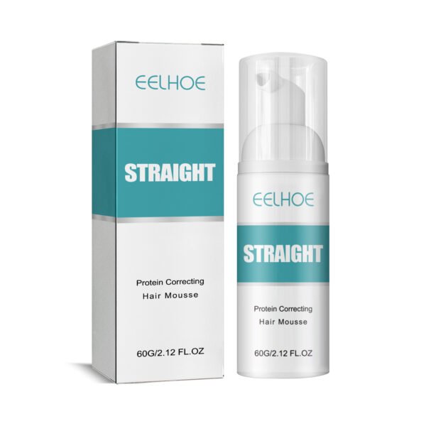 EELHOE Hair Straightening Mousse Smoothing Conditioner Smoothes Frizz And Split Ends Repairs Damaged Hair Leave-In Treatment Cream - Image 7