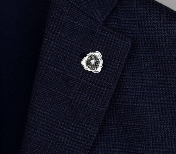 Retro Camellia Zircon Needle - Image 3