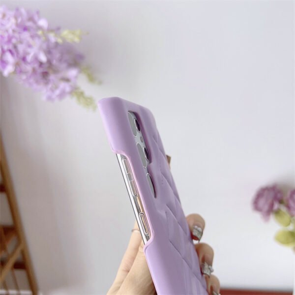 Diamond Plaid Phone Case Leather Phone Protective Case - Image 2