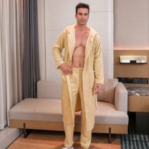 Men's Fibre Velvet Gown Set