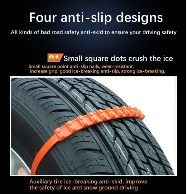 30PCS Cars Emergency Skid Chain, General Purpose Cars With Suv Trucks Do Not Hurt The Tire Tire Snow Skid Chain, Safety Protection, Easy To Cope With A Variety Of Harsh Sections - Image 8